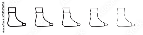 Foot splint icon vector illustration isolated