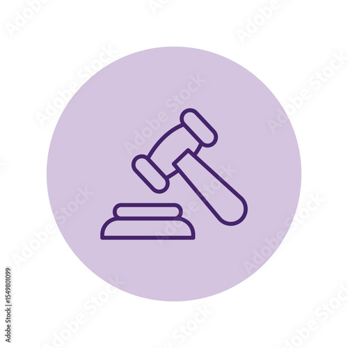 Auction Hammer vector, pixel perfect, illustrator file 
