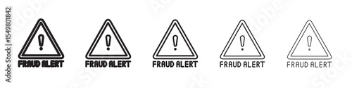 Fraud Alert icon vector illustration isolated