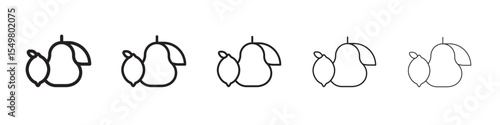 Fruits and vegetables icon vector illustration isolated
