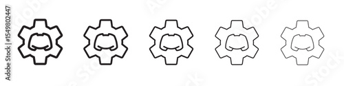 Game settings icon vector illustration isolated