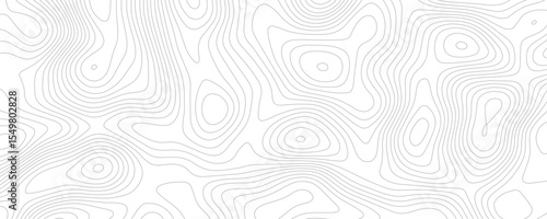 Abstract background wavy topographic line contour geography map. Seamless pattern and banner design. Modern and dynamic feel to topographic mapping vector illustration.