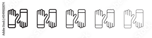 Garden gloves icon vector illustration isolated