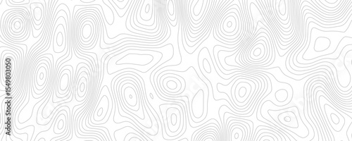 Abstract background wavy topographic line contour geography map. Seamless pattern and banner design. Modern and dynamic feel to topographic mapping vector illustration.