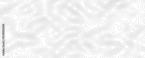 Abstract background wavy topographic line contour geography map. Seamless pattern and banner design. Modern and dynamic feel to topographic mapping vector illustration.