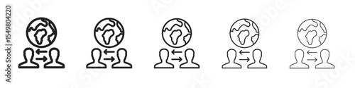 Globalization icon vector illustration isolated