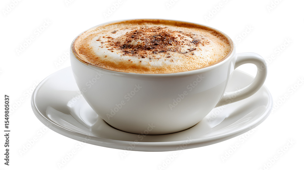 Obraz premium Delicious Cappuccino with Chocolate Sprinkles