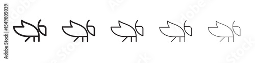 Grasshopper icon vector illustration isolated