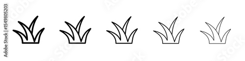 Grass icon vector illustration isolated