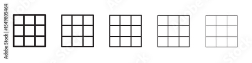 Grid icon vector illustration isolated