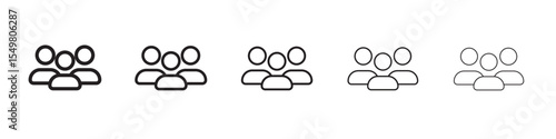 Group icon vector illustration isolated