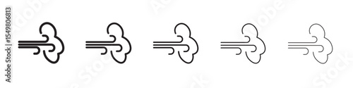 gust icon vector illustration isolated