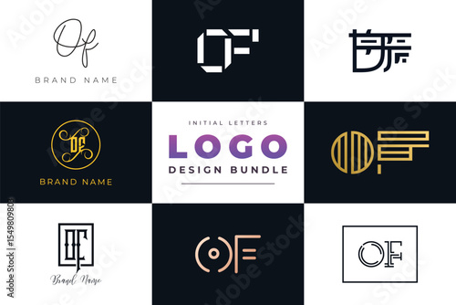 Initial letters OF Logo Design Bundle