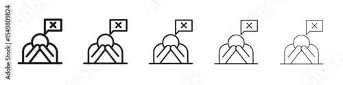 helpless human icon vector illustration isolated