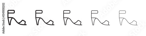 High heels icon vector illustration isolated
