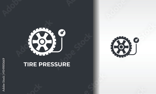 Tire Pressure Vector, Icon Or Logo Sign Isolated Symbol Illustration