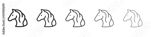 Horse icon vector illustration isolated