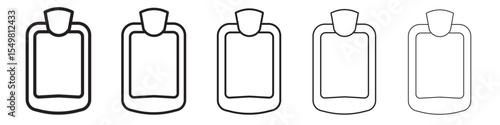 Hot water bottle icon vector illustration isolated