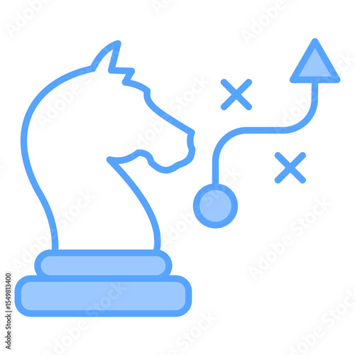 Strategy Blue Icon