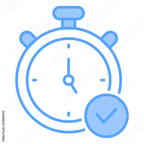 Time Blue Icon