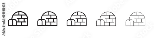 Igloo icon vector illustration isolated