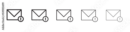 Important mail icon vector illustration isolated