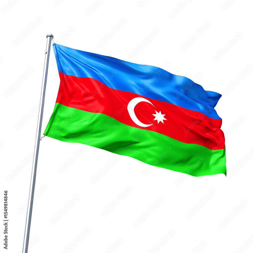Obraz premium Azerbaijan Flag Clear