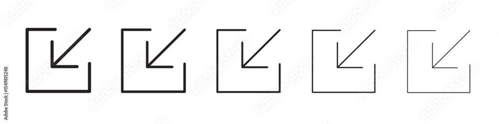 Fototapeta premium Internal link icon vector illustration isolated