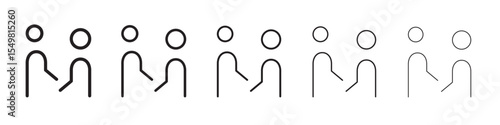 Interaction icon vector illustration isolated