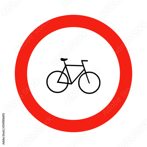 Bicycle Vector Icon - Cycling Sport Symbol