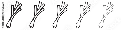 leek icon vector illustration isolated