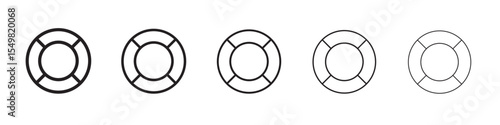 Lifebuoy icon vector illustration isolated