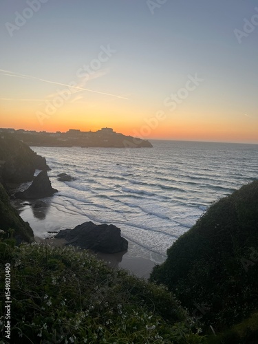sunset over the sea
