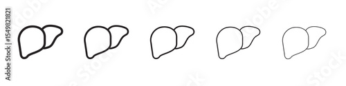 liver organ icon vector illustration isolated