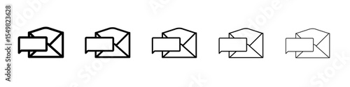 Mail message icon vector illustration isolated