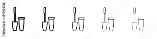 Mascara brush icon vector illustration isolated