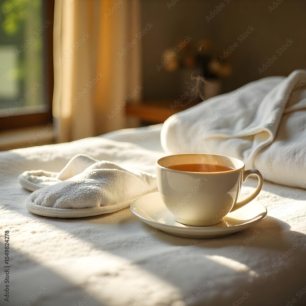 Fototapeta premium cup of coffee on the table