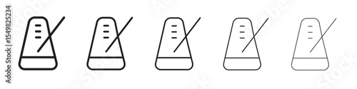 Metronome icon vector illustration isolated