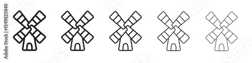 Mill icon vector illustration isolated