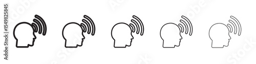 Mind awareness icon vector illustration isolated