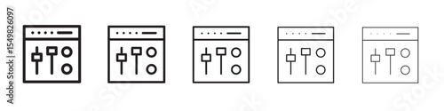 Mixer studio icon vector illustration isolated
