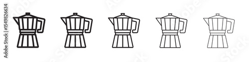 moka pot icon vector illustration isolated