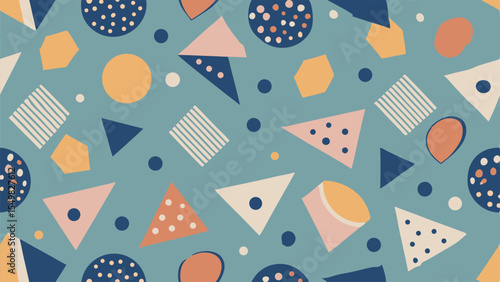 Flat geometric models background
