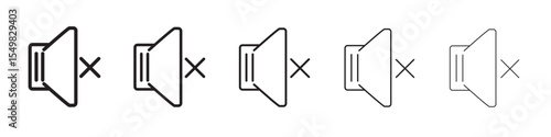 Mute icon vector illustration isolated