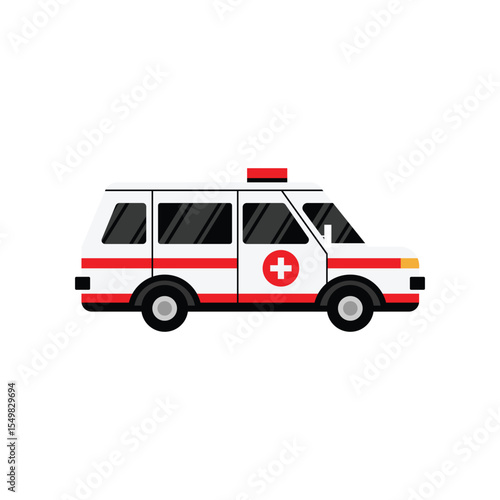 Wallpaper Mural Ambulance Vector Illustration Emergency Medical Transport Torontodigital.ca