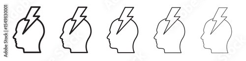 Nervous breakdown icon vector illustration isolated