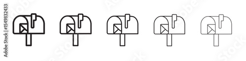 Open mail box icon vector illustration isolated