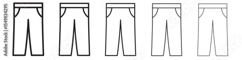 Pants icon vector illustration isolated
