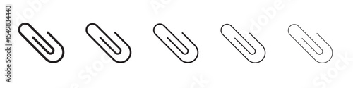Paperclip icon vector illustration isolated
