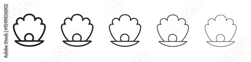 Pearl icon vector illustration isolated
